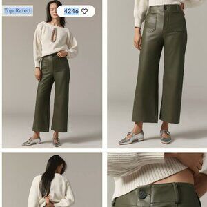 Colette Cropped pant in faux leather size 29